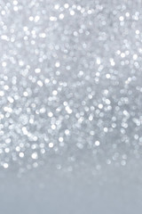 Silver Glitter Bokeh