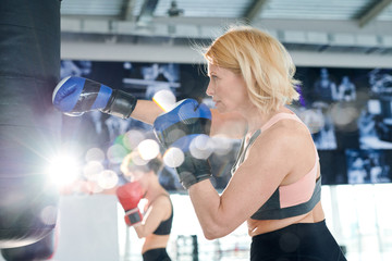 Kicking punchbag