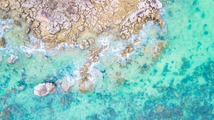 Aerial view  Blue sea for background