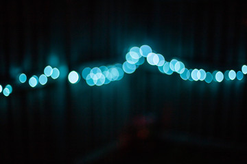 Blue Fairy Light Bokeh
