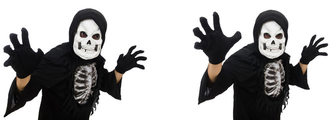 Scary man in halloween concept