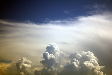 dramatic sky with clouds