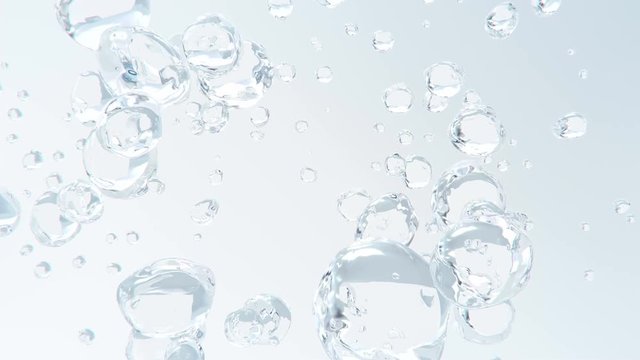 Underwater bubbles in slow motion
