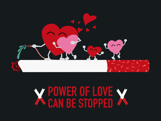 World on tobacco day. Power of love helped stop smoking.