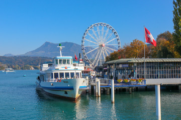 Chom View Pier on Lake Lucerne