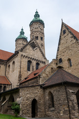 Fototapeta na wymiar Blick auf den Dom von Naumburg, Weltkulturerbe, Deutschland