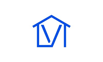 letter v home icon