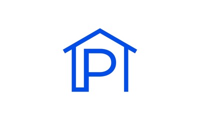 letter p home icon