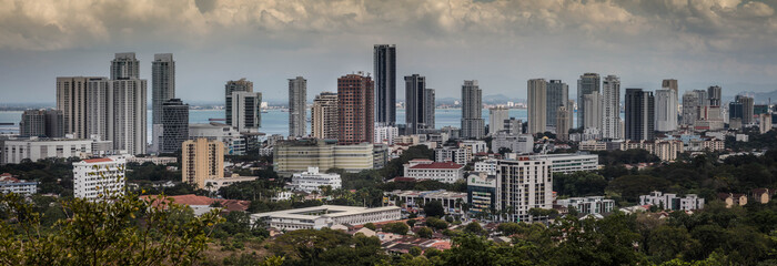 Skyline von George Town, Penang, Malaysia Panorama