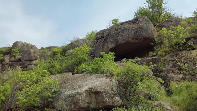 Rocks in Granite-steppe lands of Buh park - Pan