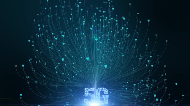 HUD, 5g High Speed Internet Connection of Internet of things IOT big data using artificial intelligence AI, Technology Digital Data Network Connections background Concepts