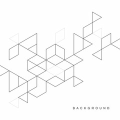 Abstract geometric technological background. Vector creative design.