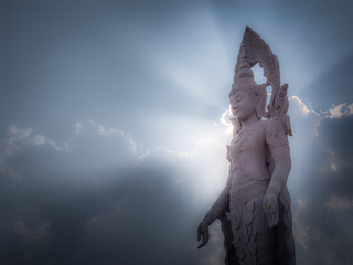 The auro light form buddha