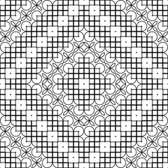 Design seamless monochrome decorative pattern