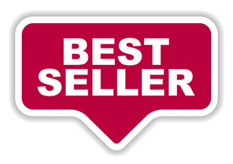 red vector banner best seller