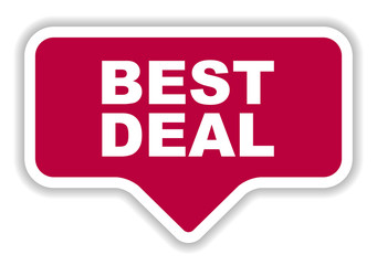 red vector banner best deal