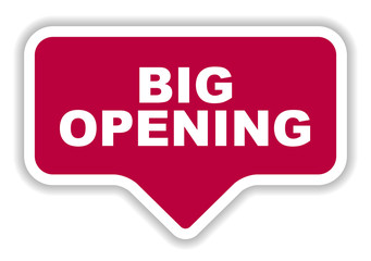 red vector banner big opening