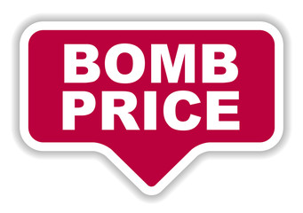 red vector banner bomb price