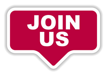 red vector banner join us