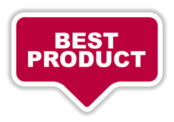 red vector banner best product