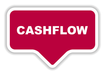 red vector banner cashflow