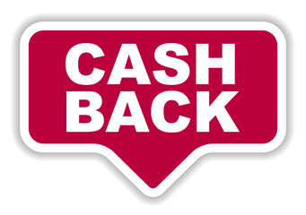 red vector banner cash back