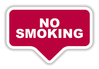 red vector banner no smoking