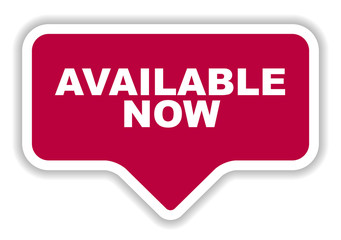 red vector banner available now