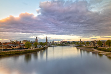 Fototapeta premium Impression of Inverness and the Greig Street Bridge in Scotland