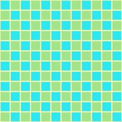 Green and blue squares seamless pattern background