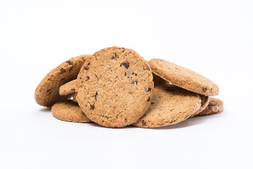 Delicious cookies isolated on a white background