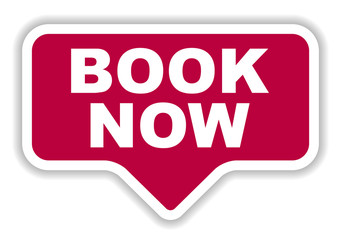 red vector banner book now