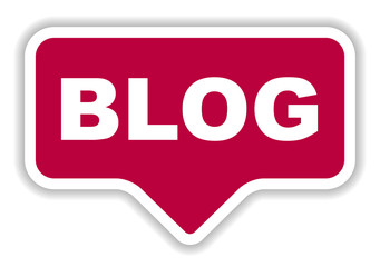 red vector banner blog