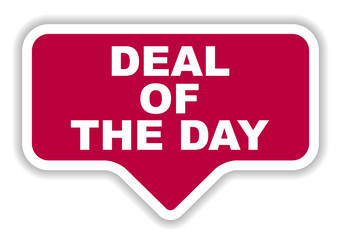 red vector banner deal of the day