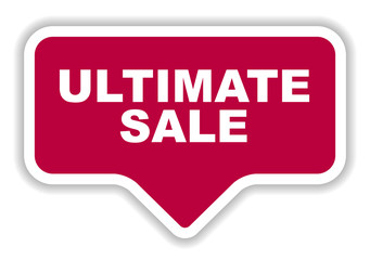 red vector banner ultimate sale