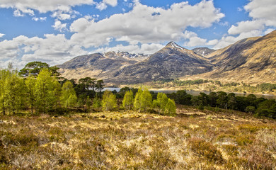 Impression of the Scottish Highlands and Loch Affric in Scotland