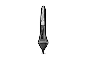 Stylus icon. Cartoon illustration of stylus vector icon for web isolated on white background
