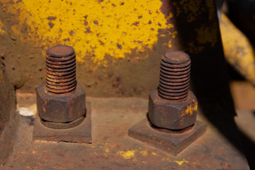 Old rusty bolts