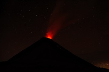 Fuego Volcano Erupting 3