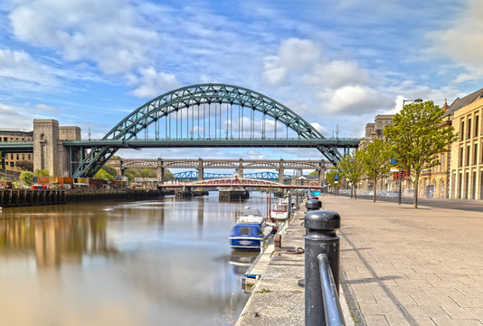 The Tyne Bridge In Newcastle Upon Tyne In Great Britain