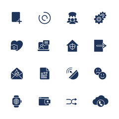 Flat design icons set modern style vector illustration concept of web development service, social media marketing, graphic design, business company branding items and advertising elements