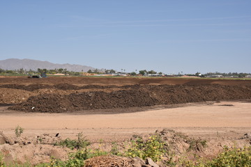 Unprocessed fertilizer/manuer storage yard