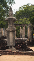 Obraz premium Ancient buddhist kingdom ruin in Polonnaruwa, Sri Lanka