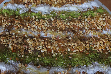 Sweet dessert with tahini