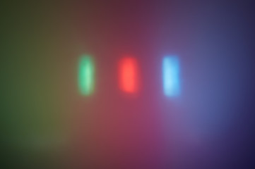 Green, red and blue rectangle on a combined background