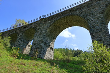 Fototapeta premium Zeleznicni Railway Viaduct near liberec in Czech Republic