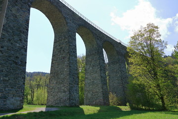 Fototapeta premium Zeleznicni Railway Viaduct near liberec in Czech Republic