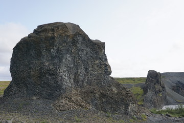 Raudholar and hiking tour around on Iceland with beautiful landscape