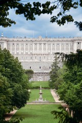 Fototapeta premium Madrid Royal Palace garden