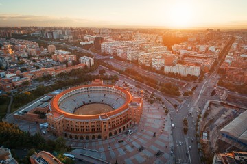 Madrid Las Ventas Bullring aerial view